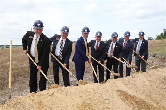 Rep. Rick Allen and others breaking ground on new building